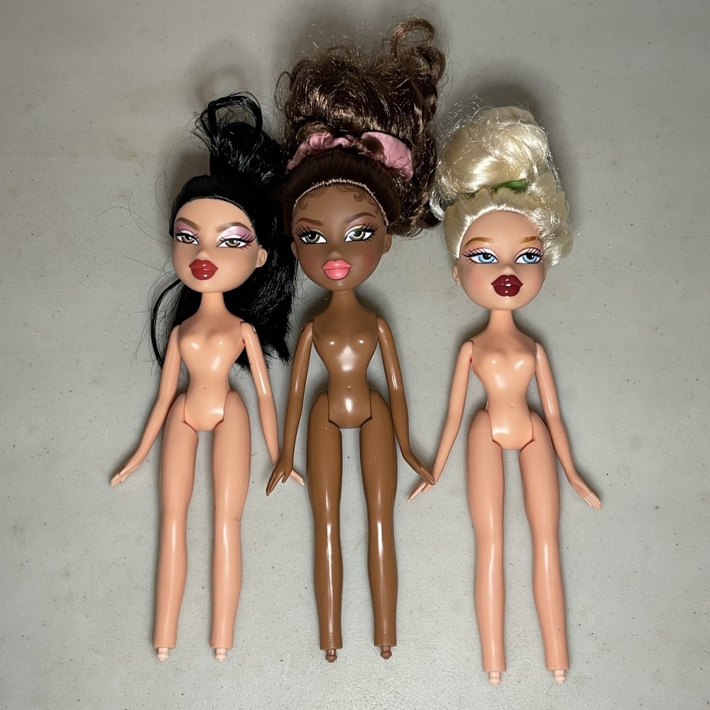 Bratz Always Dolls Lot 3x Cloe Jade Sasha Bratz Alwayz Nude